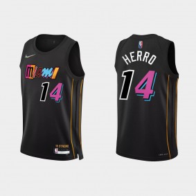 2021-22 Miami Heat No. 14 Tyler Herro City Edition Black Swingman Jersey