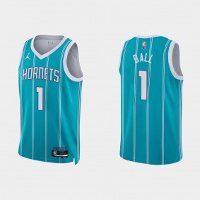 Charlotte Hornets #1 LaMelo Ball 2022-23 Icon Edition Teal Jersey