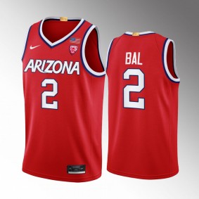 Arizona Wildcats Adama Bal Jersey 2022-23 College Basketball Red Uniform