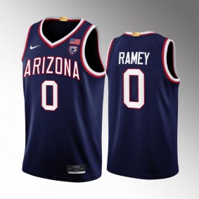 Arizona Wildcats Courtney Ramey Jersey 2022-23 Limited Basketball Navy Uniform