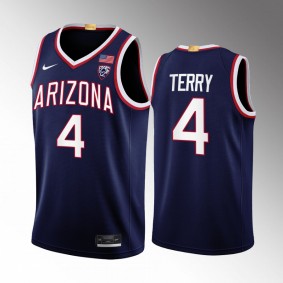 Dalen Terry Arizona Wildcats Navy Jersey Limited Basketball
