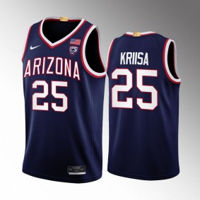 Arizona Wildcats Kerr Kriisa Jersey 2022-23 Limited Basketball Navy Uniform