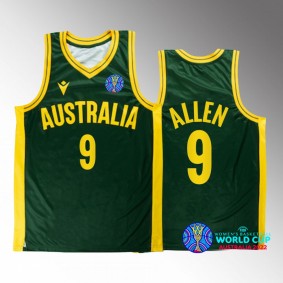 2022 FIBA Womens Basketball World Cup Australia #9 Bec Allen Unisex Jersey Green Bronze medal