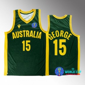 2022 FIBA Womens Basketball World Cup Australia #15 Cayla George Unisex Jersey Green Bronze medal
