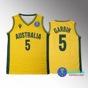 Darcee Garbin Australia 2022 FIBA Womens Basketball World Cup Yellow Jersey Bronze medal #5
