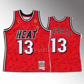 2022 BAPE Miami Heat Bam Adebayo Red Jersey 13 Camo Tanktop Men's Jersey Shirt