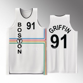 Blake Griffin Boston Celtics White #91 Jersey Drop The T Fashion