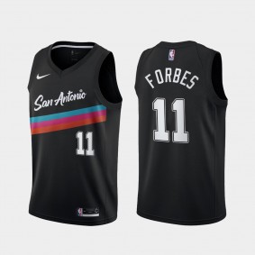 Bryn Forbes San Antonio Spurs 2020-21 City Edition Fiesta Colors Black Jersey