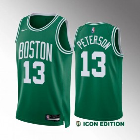 Boston Celtics Drew Peterson #13 Green Icon Edition Jersey Swingman