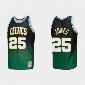 Boston Celtics Mitchell & Ness K. C. Jones 25 #Fadeaway Kelly Green Black HWC Limited Jersey