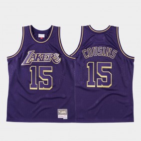 2020 Chinese New Year Los Angeles Lakers DeMarcus Cousins Purple HWC Jersey
