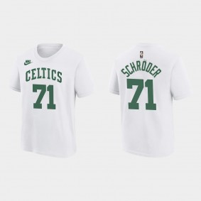 Boston Celtics #71 Dennis Schroder Classic Edition T-shirt Youth White