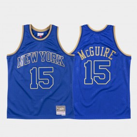 2020 Chinese New Year New York Knicks Dick McGuire Royal HWC Jersey