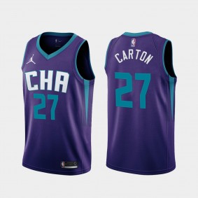 DJ Carton Charlotte Hornets Purple 2021-22 Statement Edition Jersey