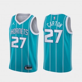 DJ Carton Charlotte Hornets Teal 2021-22 Icon Edition Jersey