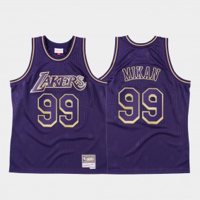 2020 Chinese New Year Los Angeles Lakers George Mikan Purple HWC Jersey