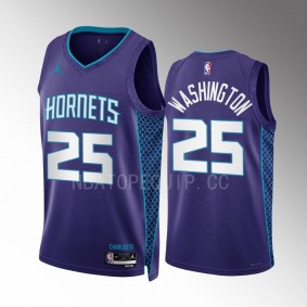 P.J. Washington 2022-23 Charlotte Hornets Purple #25 Statement Edition Jersey Swingman
