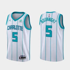 Hornets #5 James Bouknight 2021 NBA Draft Classic Edition White Jersey