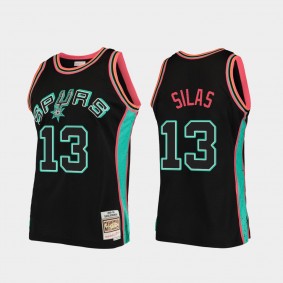 San Antonio Spurs James Silas Black HWC Jersey
