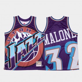 Karl Malone Utah Jazz Retro Team Big Face Covered Funny Jerseys