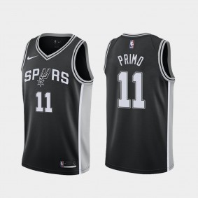 San Antonio Spurs Joshua Primo 2021 NBA Draft Icon Edition Black Jersey #11
