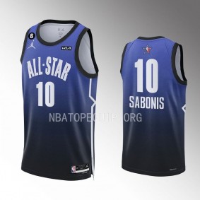 2023 NBA All-Star Domantas Sabonis Blue Western Conference Jersey Kings #10