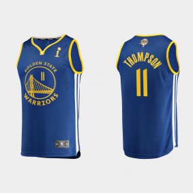 2021-2022 NBA Finals Champions Golden State Warriors Klay Thompson #11 Royal Replica Icon Royal Jersey