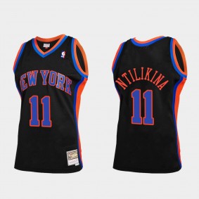 Frank Ntilikina New York Knicks #11 2021 Reload 2.0 Black Jersey