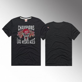 2022 WNBA Finals Champions Las Vegas Aces adult Charcoal T-Shirt Homage