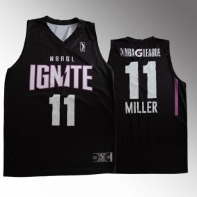 Leonard Miller NBA G League Ignite #11 Black Purple 2022-23 Jersey Replica