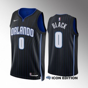 2023 NBA Draft Anthony Black Orlando Magic Black Jersey Icon Edition Men