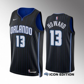 2023 NBA Draft Jett Howard Orlando Magic Black Jersey Icon Edition Men