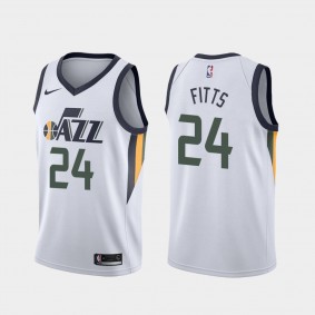 Malik Fitts Utah Jazz 2021-22 Classic Edition White Jersey