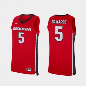 2020 NBA Draft Anthony Edwards Georgia Bulldogs #5 Red Replica College Basketball Jersey