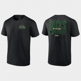 Bucks 2022 NBA Playoffs Dunk T-shirt Black