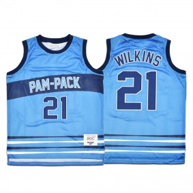 San Antonio Spurs Dominique Wilkins High School Basketball Alternate Jersey - Blue