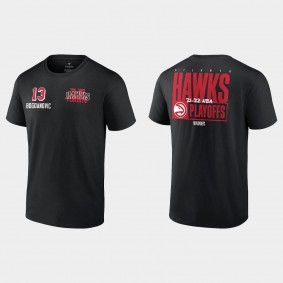 2022 NBA Playoffs Hawks Bogdan Bogdanovic Dunk T-shirt Black
