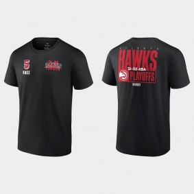 2022 NBA Playoffs Hawks Kevin Knox Dunk T-shirt Black