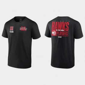 2022 NBA Playoffs Hawks Trae Young Dunk T-shirt Black