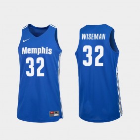 2020 NBA Draft James Wiseman Memphis Tigers #32 Royal Replica College Basketball Jersey