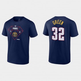 2022 NBA Playoffs Nuggets Jeff Green Tip Off T-shirt Navy