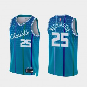 P.J. Washington Hornets NBA 75th Season Jersey 2021-22 City Edition Blue Men's Uniform
