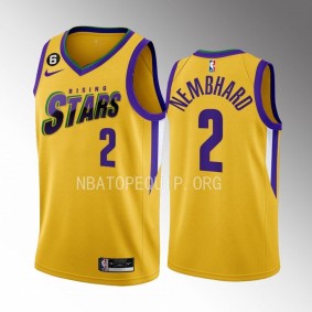 2023 NBA Rising Stars Andrew Nembhard Yellow Men's Uniform Indiana Pacers #2 Jersey