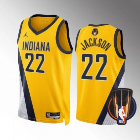 2023 NBA In-Season Tournament Championship Isaiah Jackson Indiana Pacers Gold #22 Jersey Statement