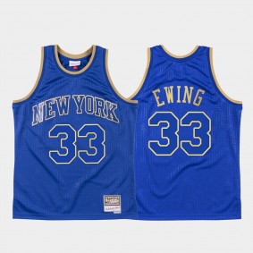2020 Chinese New Year New York Knicks Patrick Ewing Royal HWC Jersey