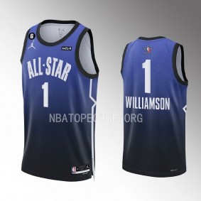 2023 NBA All-Star Zion Williamson Blue Eastern Conference Jersey Pelicans #1