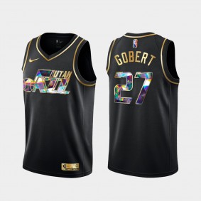 Rudy Gobert Utah Jazz Diamond Logo Jersey 2021-22 NBA 75th Season Black