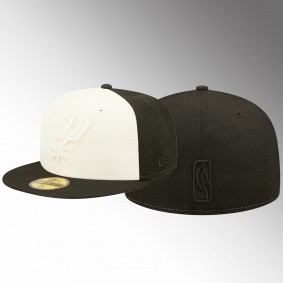 San Antonio Spurs Cork Two-Tone Cream Black 59FIFTY Fitted Hat