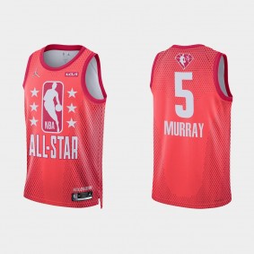 Spurs 2022 NBA All-Star #5 Dejounte Murray Maroon Jersey