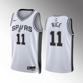 Sir'Jabari Rice San Antonio Spurs White Association Edition 2022-2023 Men Jersey Swingman